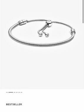 PANDORA Snake Chain Slider Bracelet Sterling Silver Bracelet